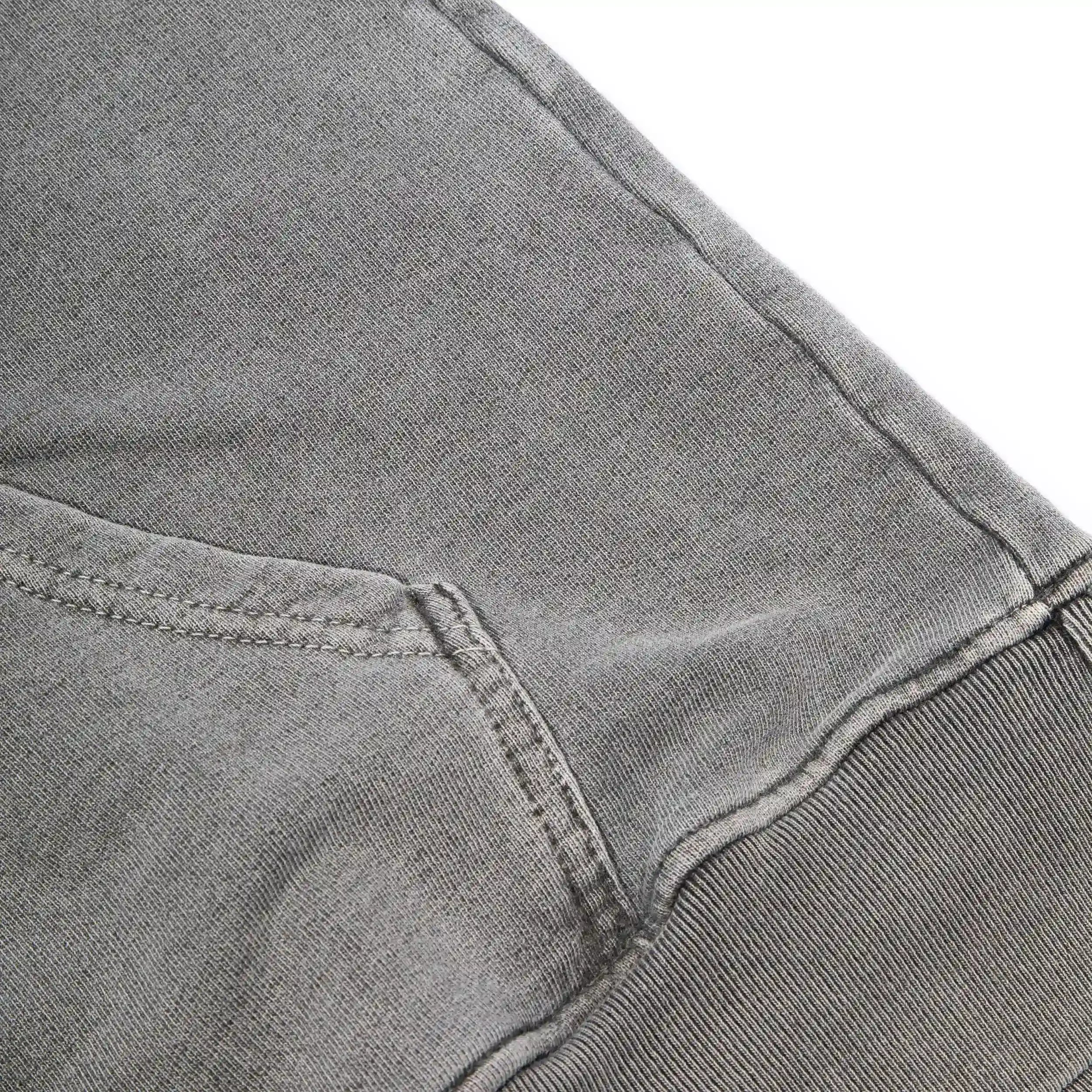 Hoodie Patch Washed Black - Four Street