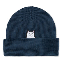 Carregar imagem no visualizador da galeria, Lord Nermal Waffle Knit Beanie (Navy)
