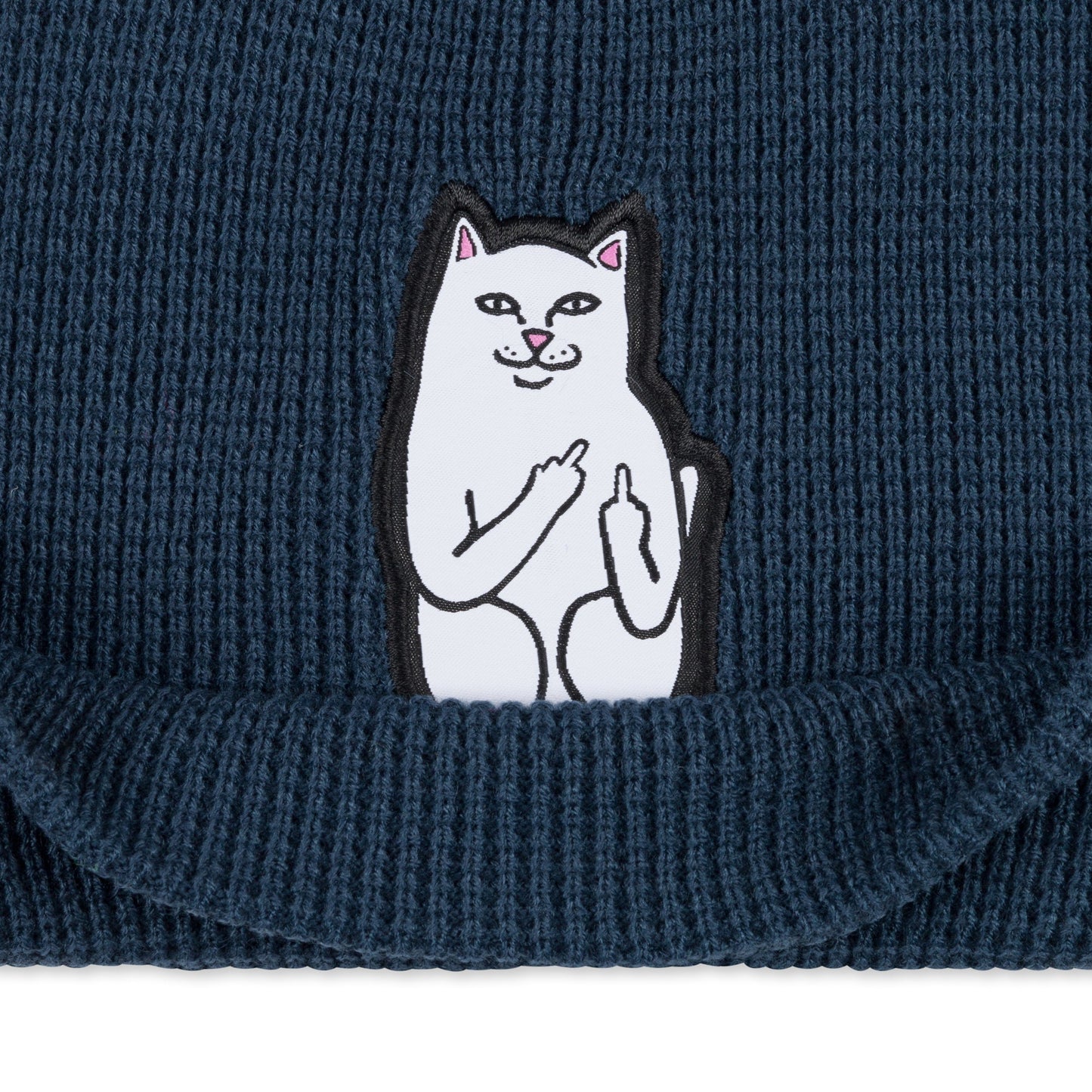 Lord Nermal Waffle Knit Beanie (Navy)