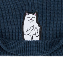 Carregar imagem no visualizador da galeria, Lord Nermal Waffle Knit Beanie (Navy)
