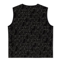 Fuckin Fuck Quilted Vest (Black) - Camiseta