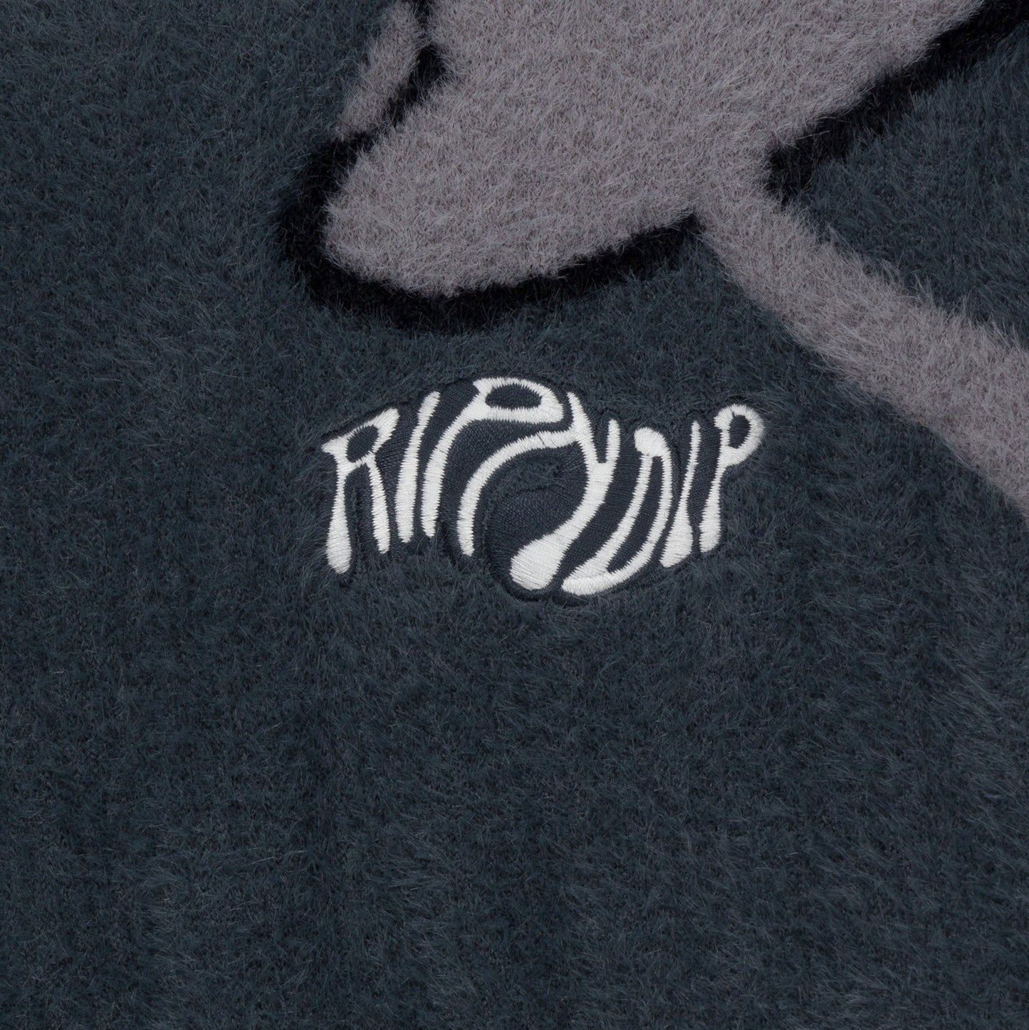 Euphoria Faux Mohair Hoodie (Grey)