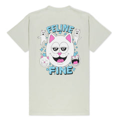 Feline Fine Tee (Sage) - Camiseta