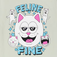 Feline Fine Tee (Sage) - Camiseta