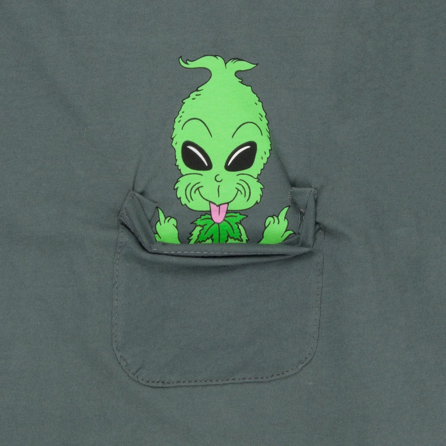 Bah Humbug Pocket Tee (Charcoal) - Camiseta