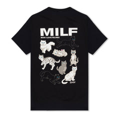 Man I Love Felines Tee (Black) - Preto - Camiseta