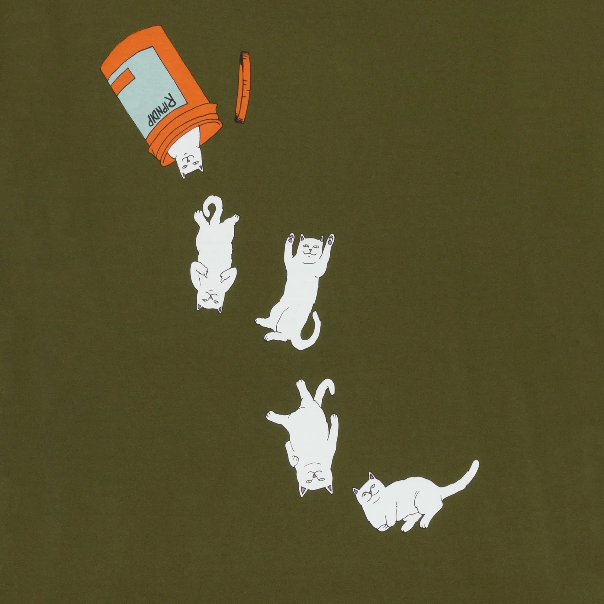 Nermal Pills Tee (Military Green) - Camiseta - Four Street