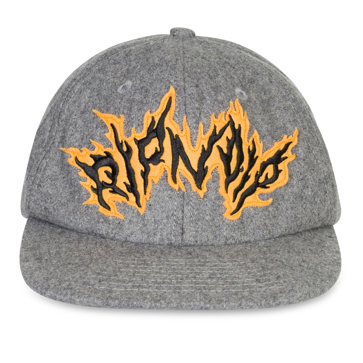 RIPNLIT 6 Panel Wool Strapback (Charcoal)