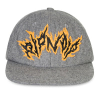 RIPNLIT 6 Panel Wool Strapback (Charcoal)