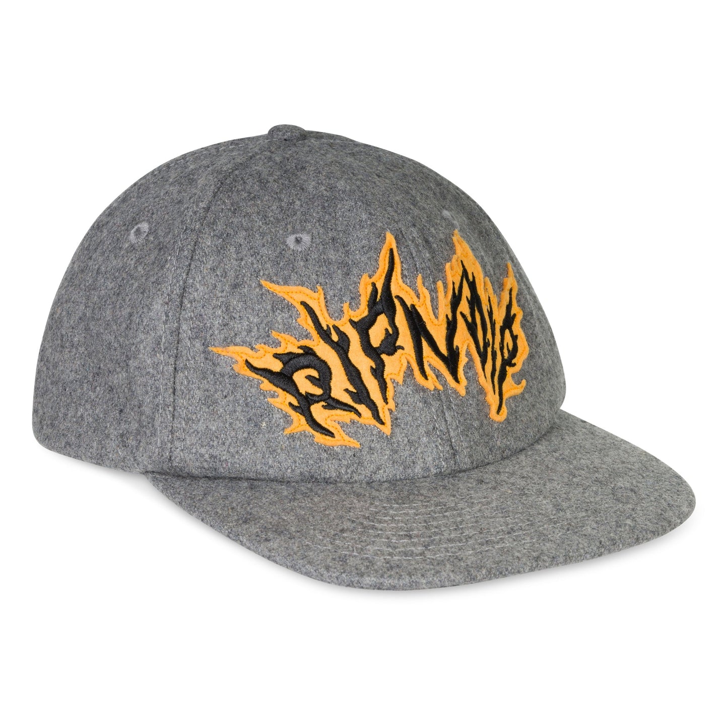 RIPNLIT 6 Panel Wool Strapback (Charcoal)