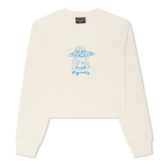 Blonded Cropped Long Sleeve (Natural) - Camiseta