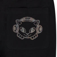 Kawaii Nerm Wide Leg Pants (Black) - Calça
