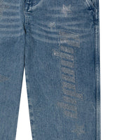 Kawaii Nerm Womens Wide Leg Pants (Medium Wash) - Calça