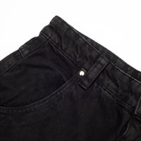 Jeans Pants Logo Line Black