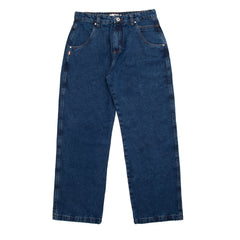 Jeans Pants Logo Line Blue