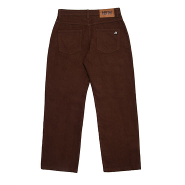 Jeans Pants Logo Line Brown