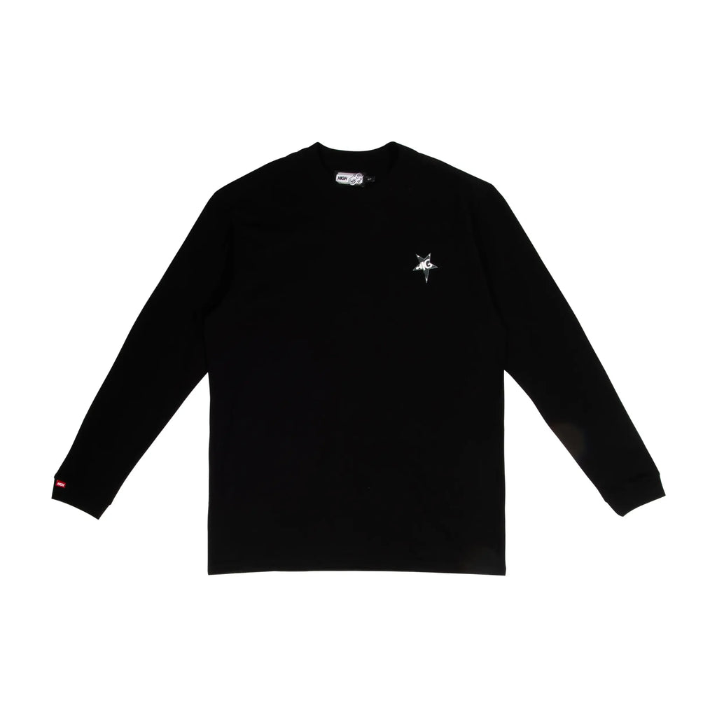 Longsleeve Stars Black - Four Street