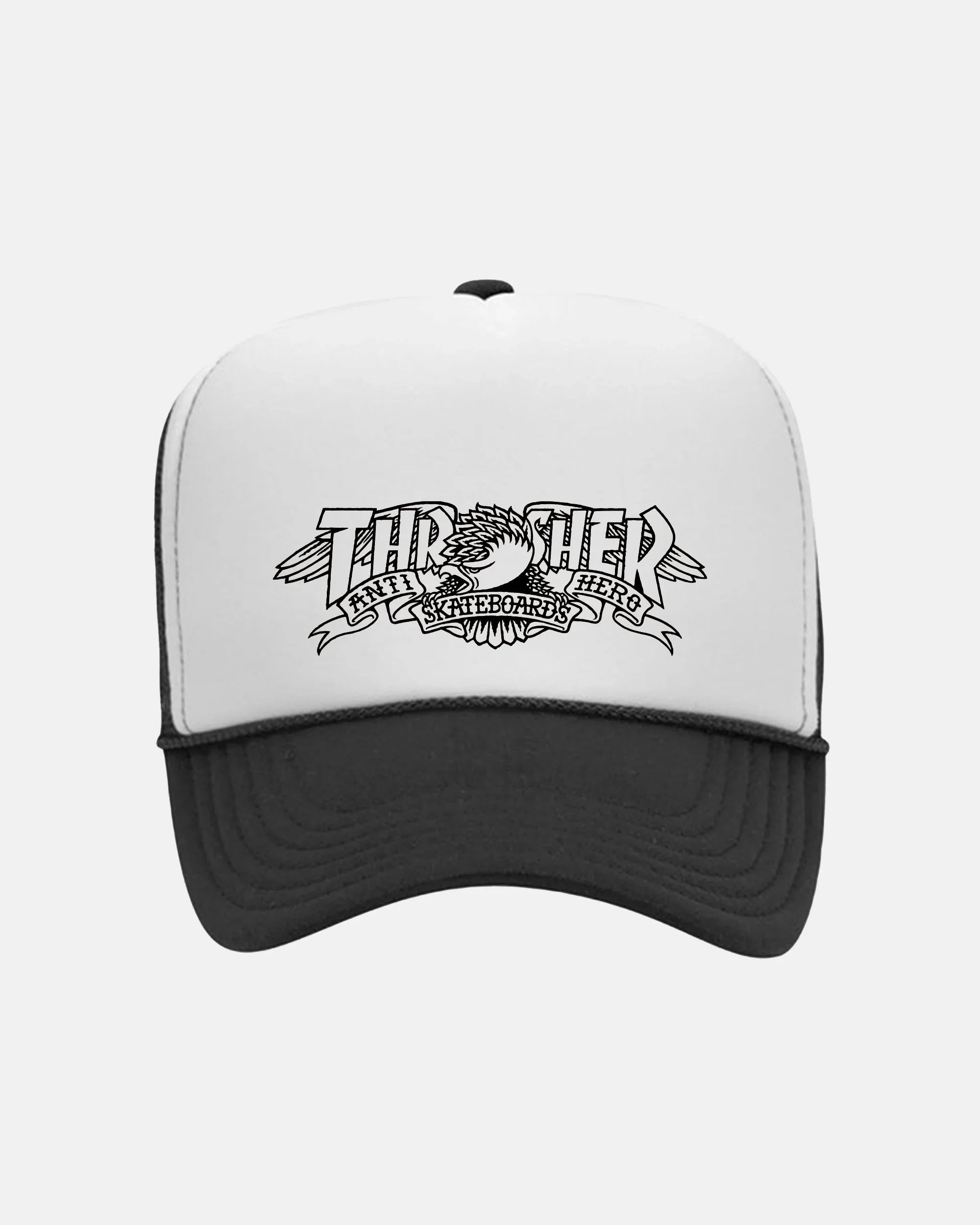 MAG BANNER - TRUCKER - BLACK/BLACK/WHITE - Four Street