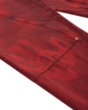 Carregar imagem no visualizador da galeria, CALÇA JEANS CURVALÍNEA DOUBLE HAND VERMELHA
