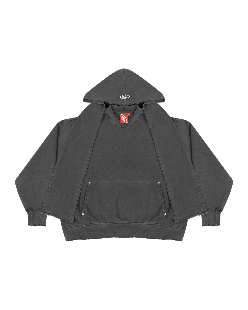 MOLETOM DURAG DE BRUXO CACHECOL DE TIME PRETO