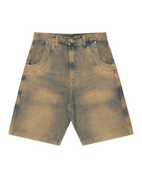 BERMUDA JEANS CURVALÍNEA DOUBLE HAND MARROM