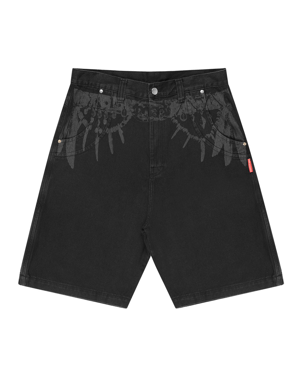 BERMUDA JEANS CURVALÍNEA CINTO TRIBAL