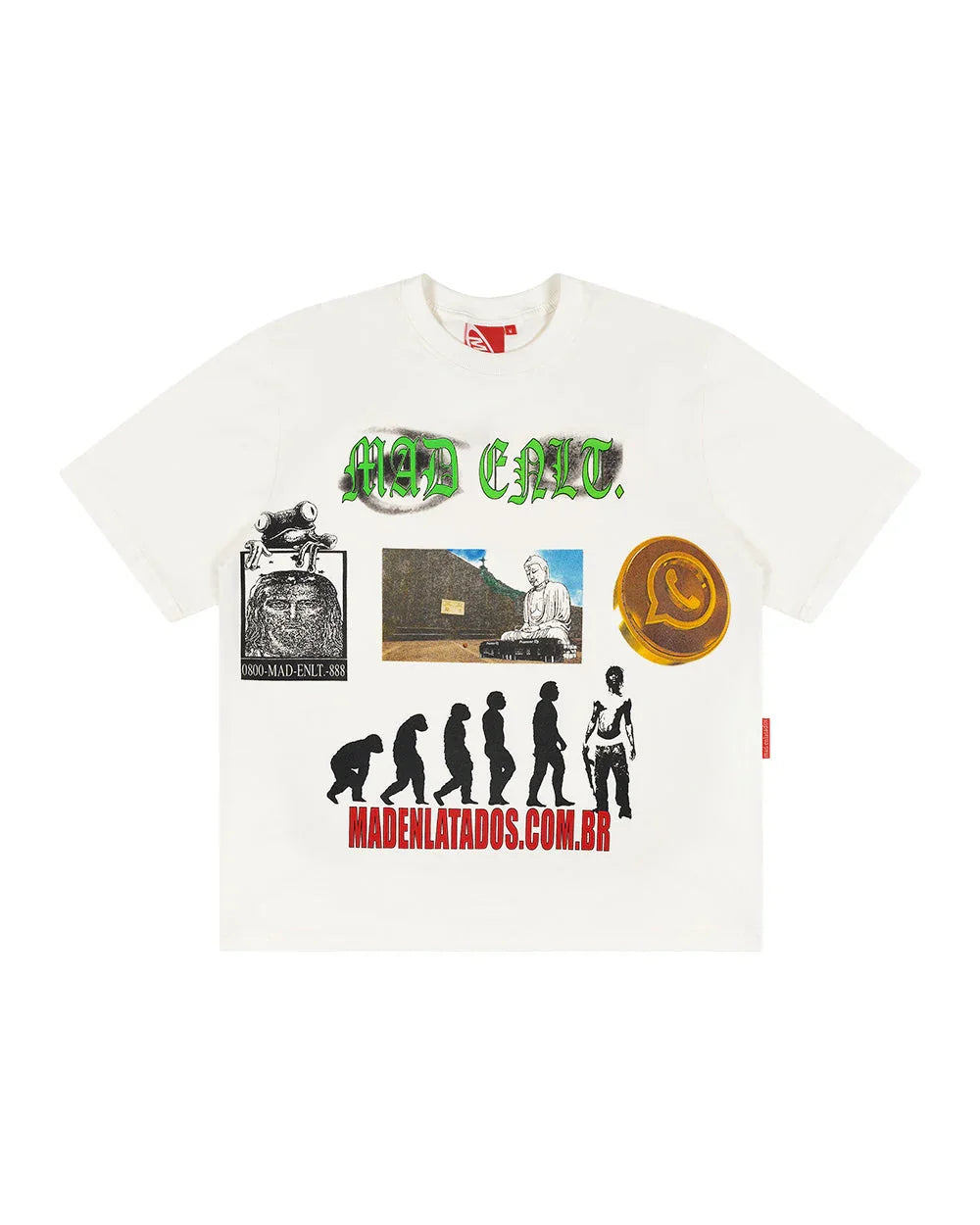 CAMISETA WHATSAPP GOLD OFF WHITE - Four Street