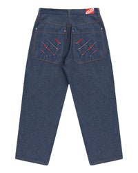 CALÇA JEANS RASGO DENTE DE SABRE