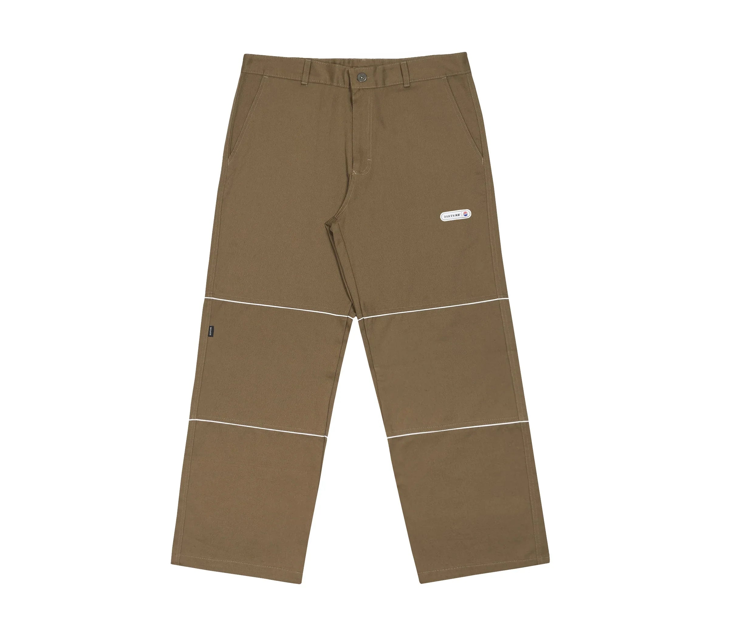 Minimal Twill Pants in Brown - Four Street