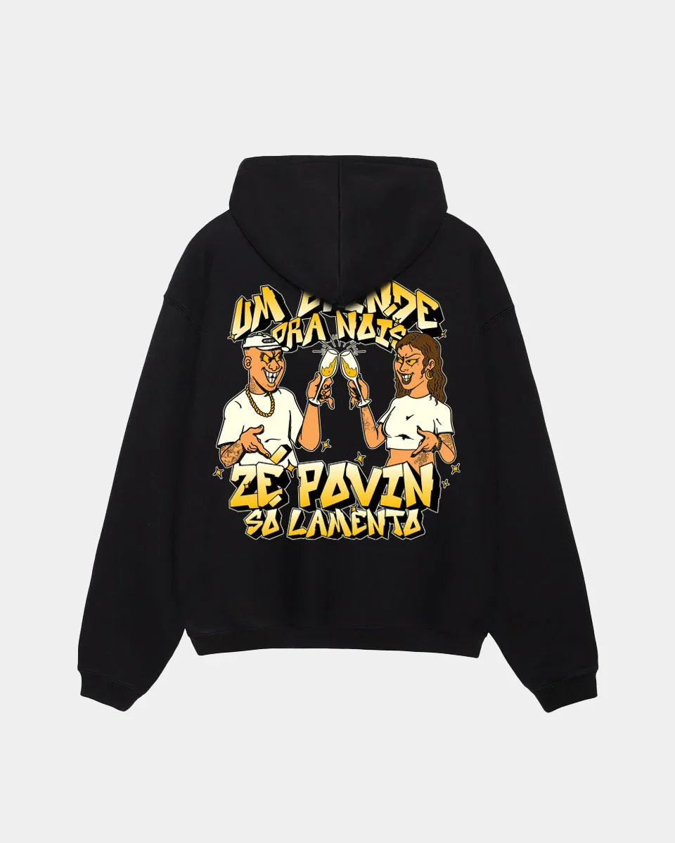 Moletom Um Brinde Pra Nois Preto - Four Street