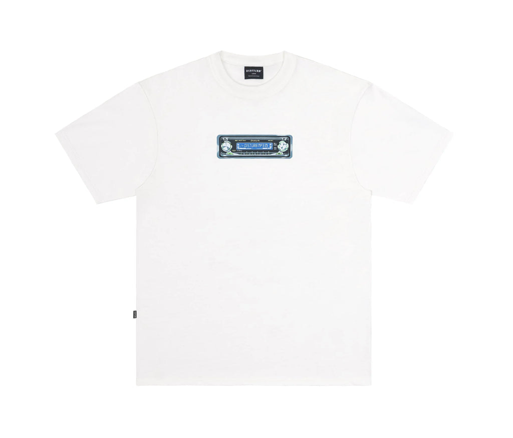 Music System T-Shirt In Off-White - Four Street