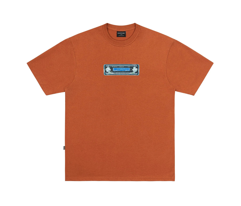 Music System T-Shirt In Orange - Four Street