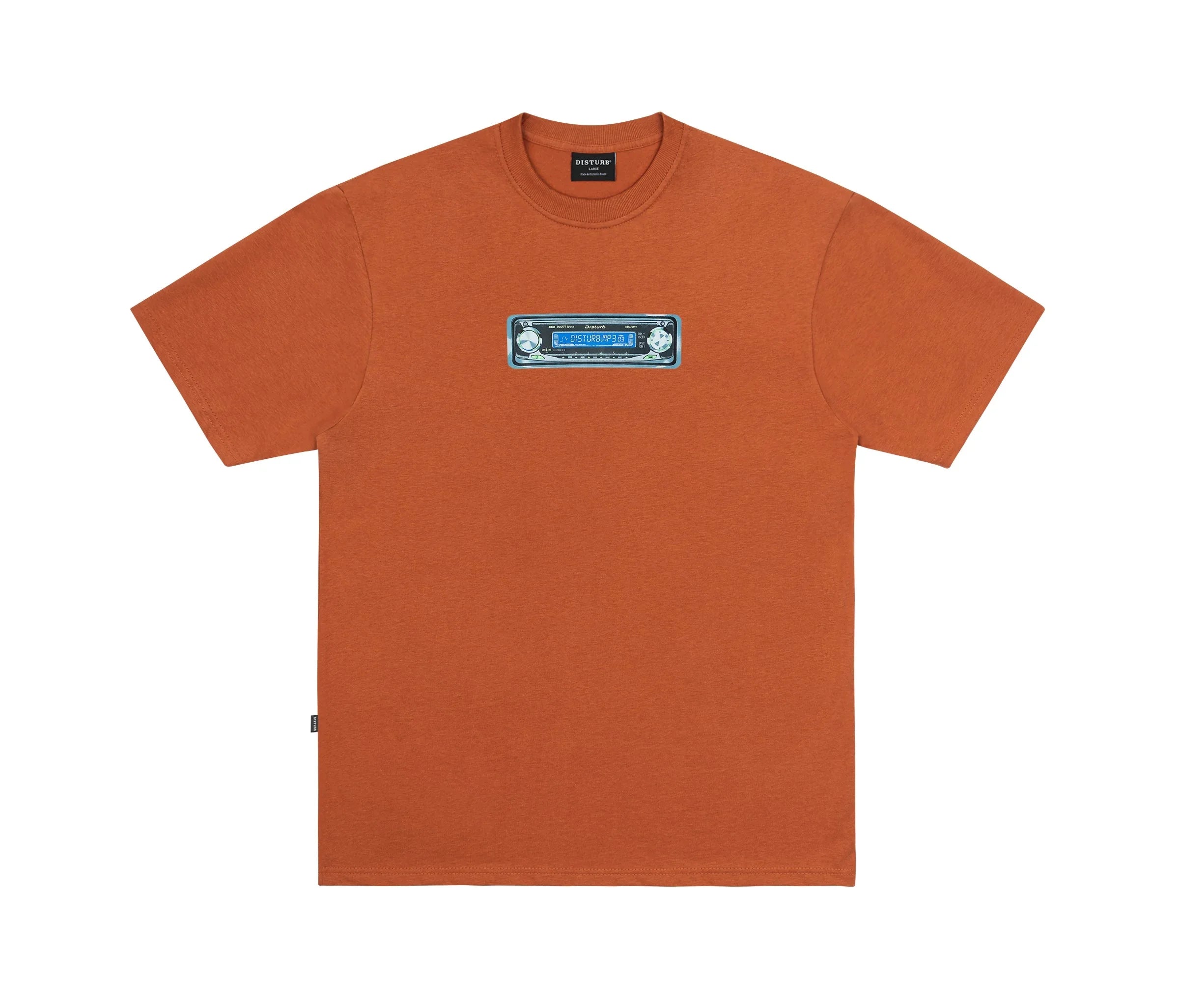 Music System T-Shirt In Orange - Four Street
