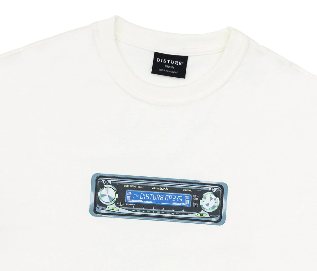 Music System T-Shirt In Off-White - Four Street