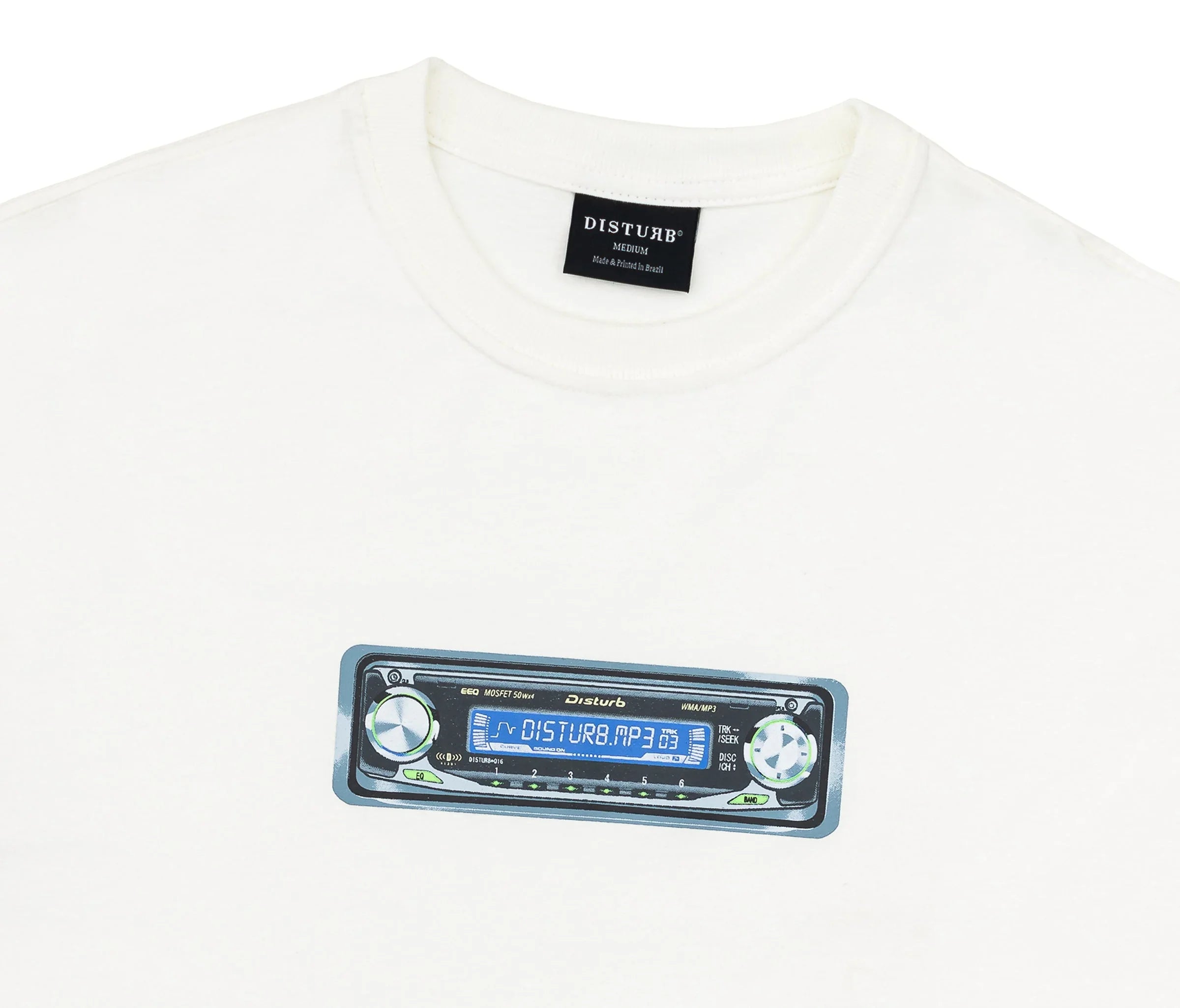Music System T-Shirt In Off-White - Four Street