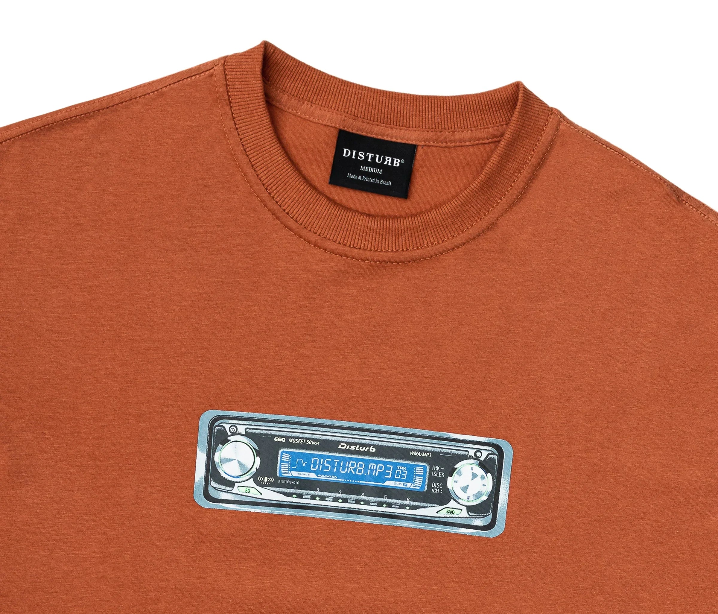 Music System T-Shirt In Orange - Four Street