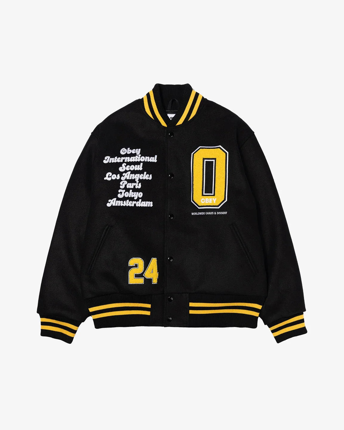 LOS ANGELES INTERNATIONAL VARSITY JACKET - Four Street