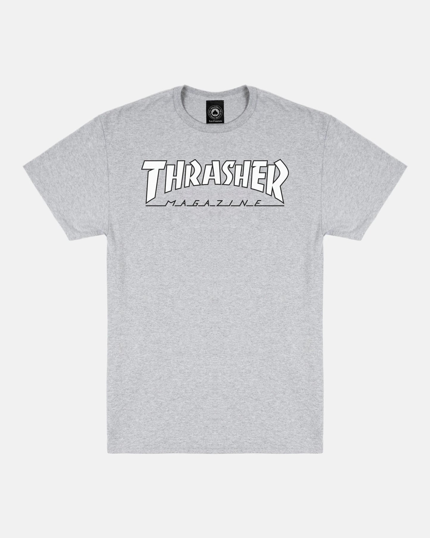 OUTLINED - TSHIRT - GREY / WHITE