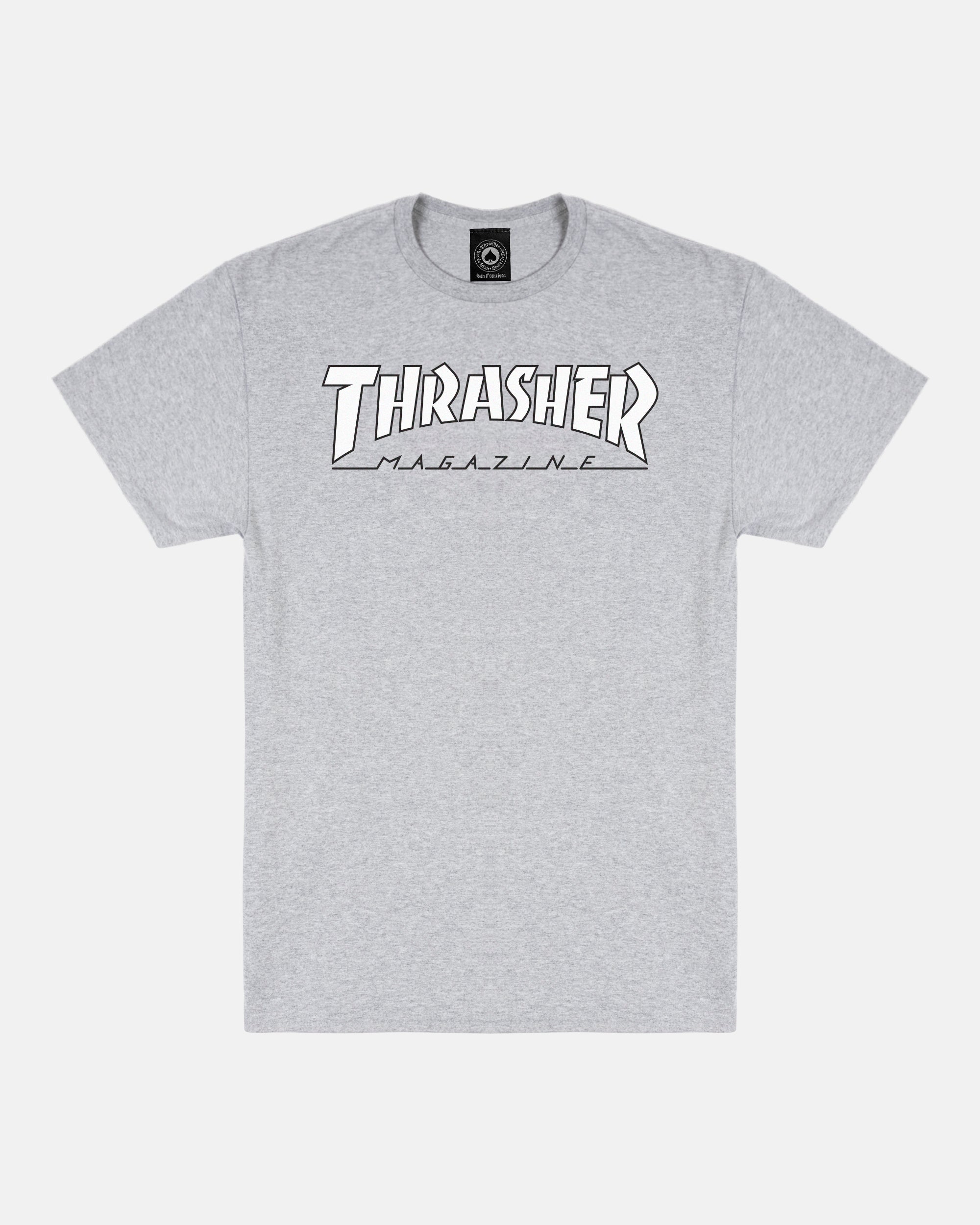 OUTLINED - TSHIRT - GREY / WHITE