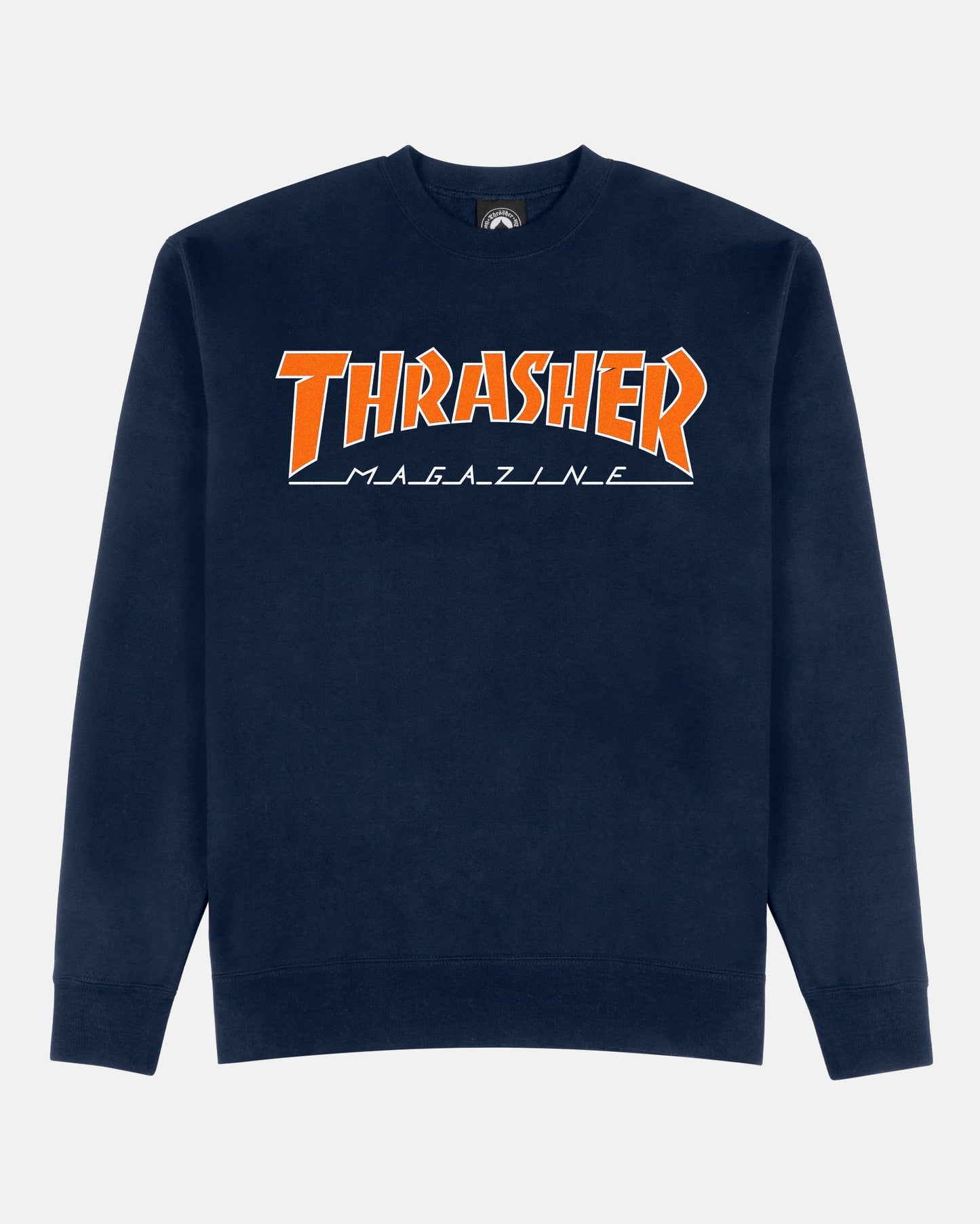 OUTLINED - CREWNECK - NAVY / ORANGE