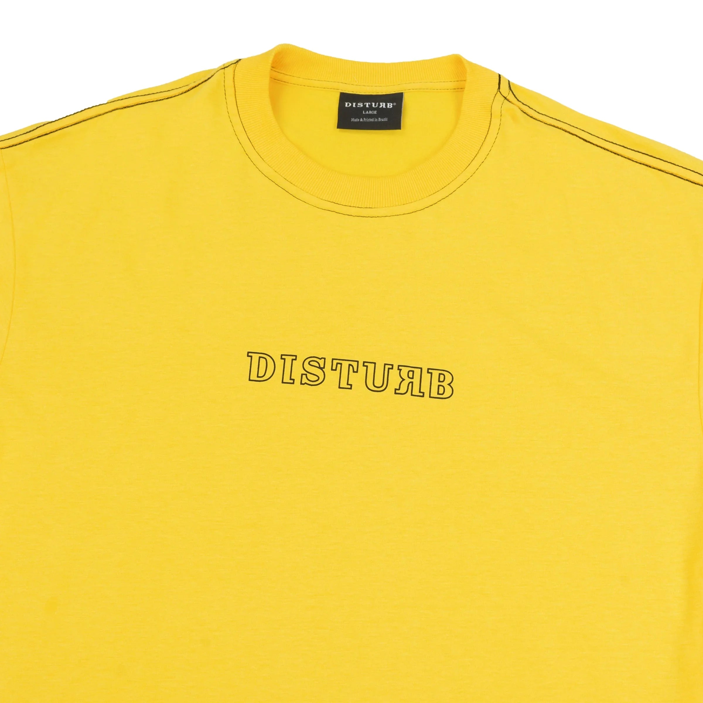 Outline Logo T-Shirt In Yellow - Four Street