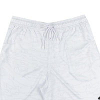 Outline Map Mesh Shorts in White