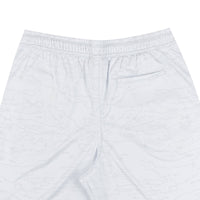 Outline Map Mesh Shorts in White