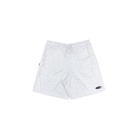 Outline Map Mesh Shorts in White