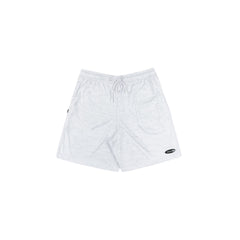 Outline Map Mesh Shorts in White