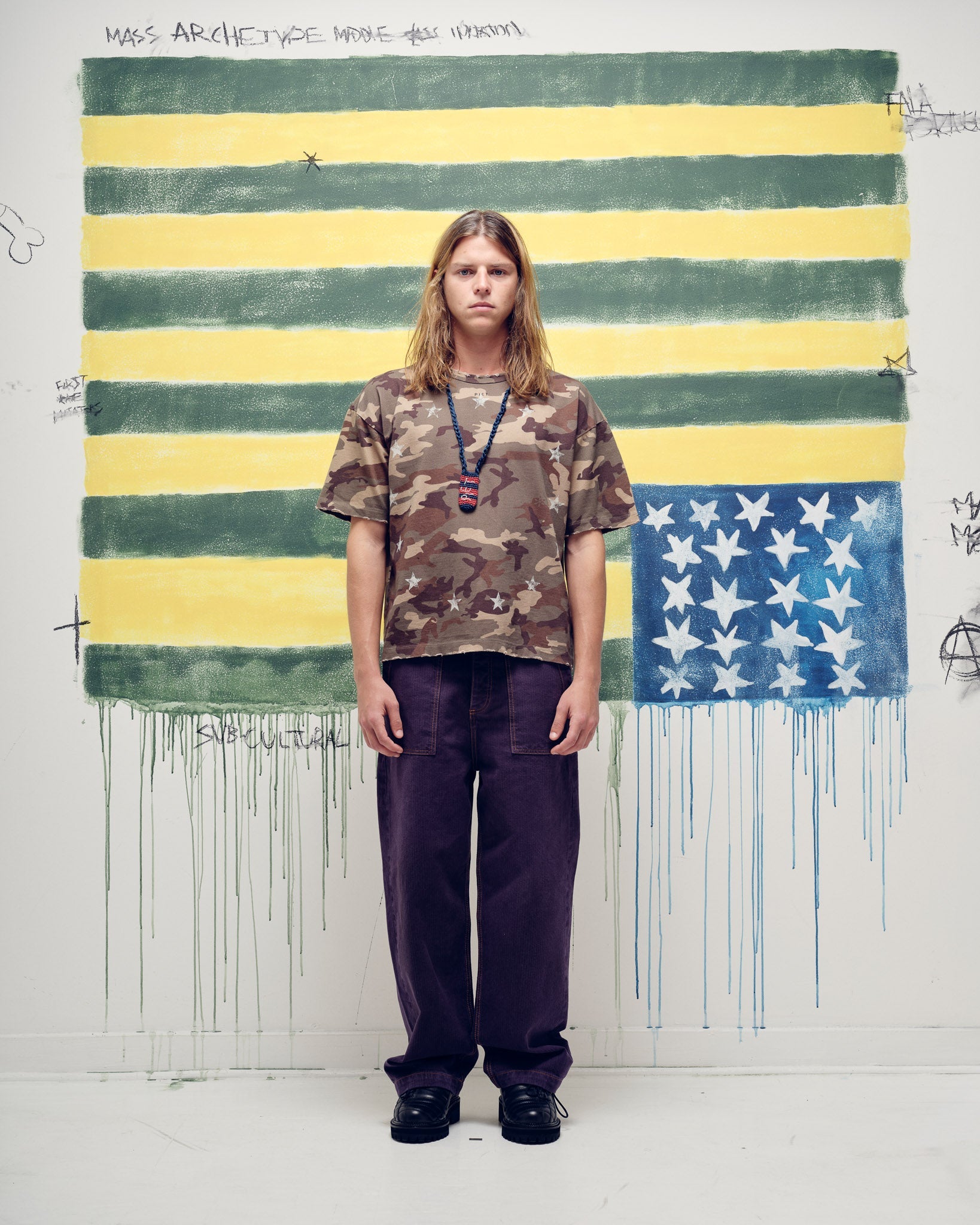 Camiseta PIET Camo Relaxed