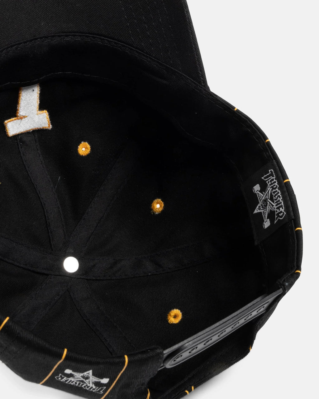 T LOGO - OLD TIMER HAT - BLACK / YELLOW - Four Street