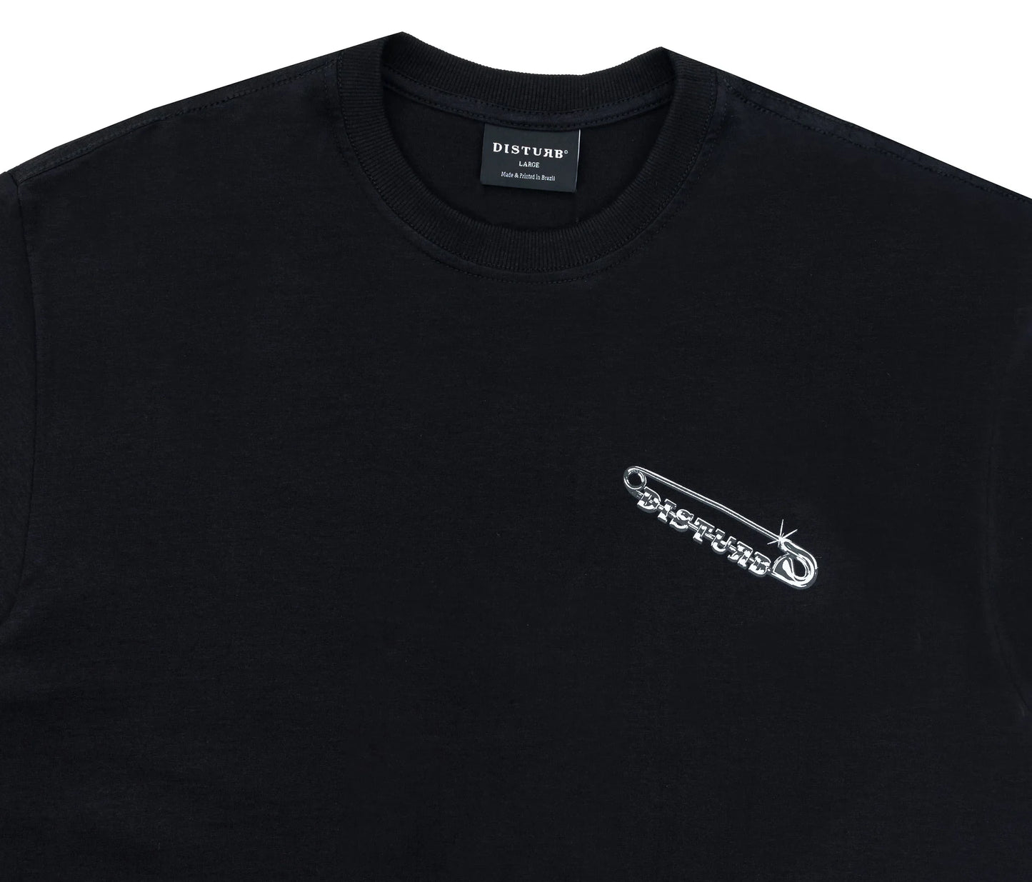 Safety Pin T-Shirt In Black