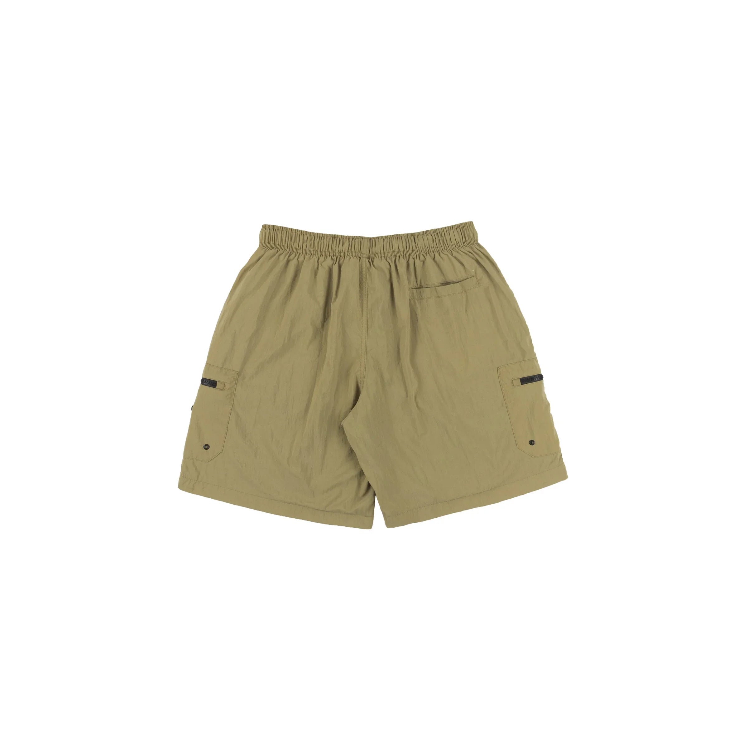 Plain Cargo Nylon Shorts in Beige - Four Street