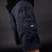 Backstitch Shorts Black